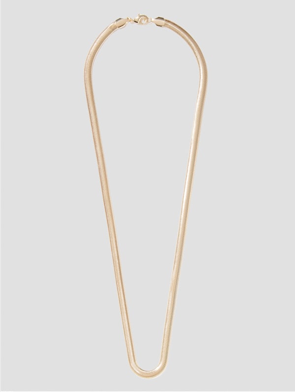 Gold Tone Snake Chain Necklace GUESS