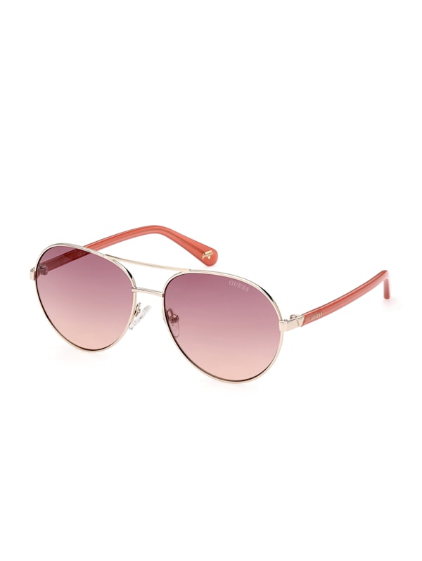Guess rose gold sunglasses discount