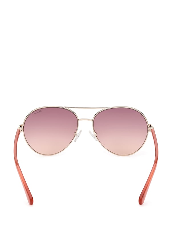 Guess rose deals gold sunglasses