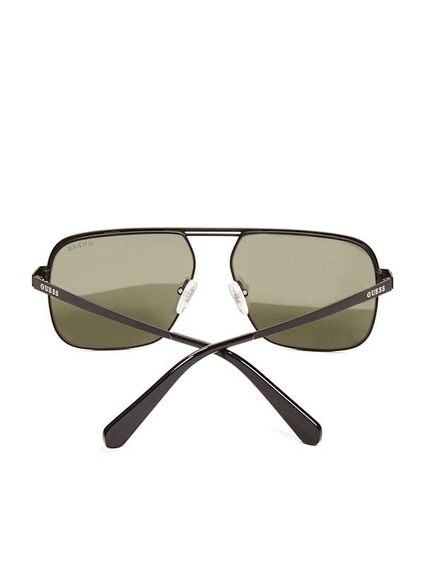 Guess black aviator sunglasses sales