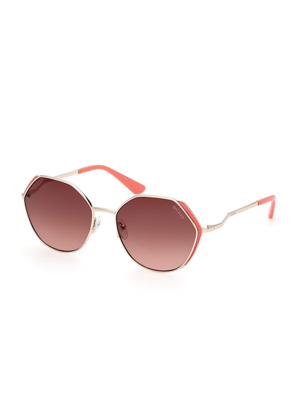 Guess geometric sunglasses sales