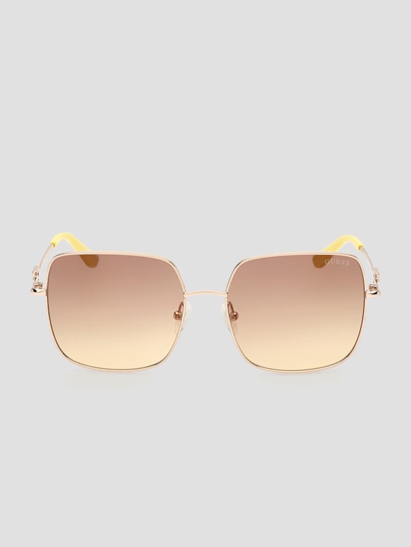 Oversized Logo Sunglasses