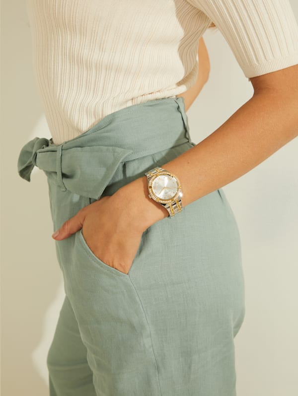 Two Tone Analog Watch GUESS