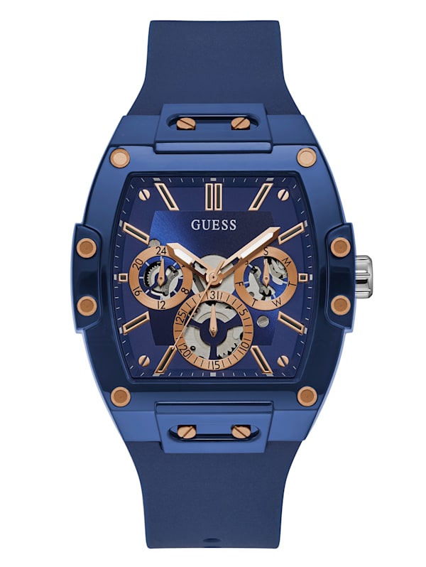 Guess gold blue watch shop