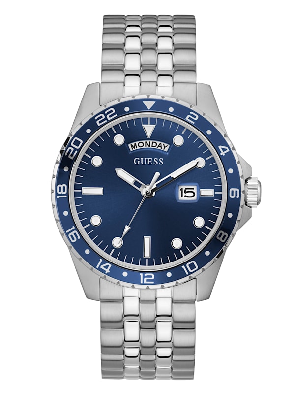 Guess watch men silver store