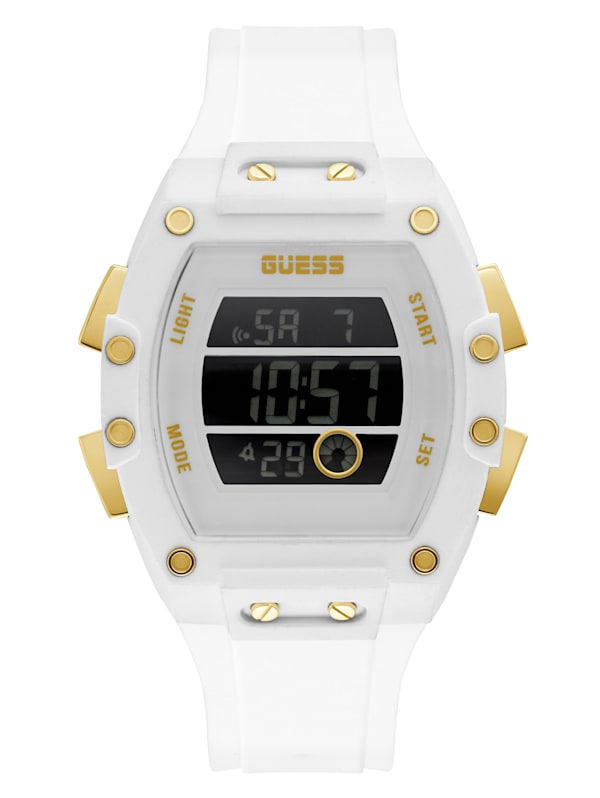 Guess white watch hot sale