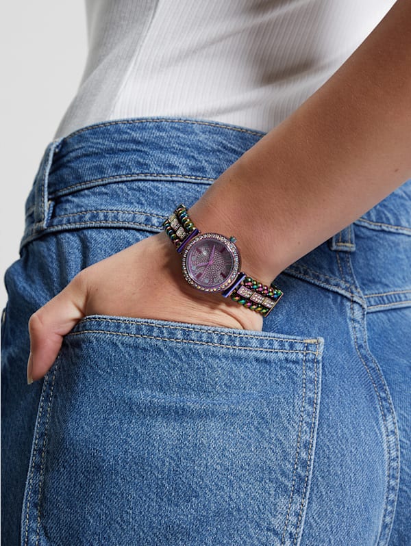Guess rhinestone watch cheap