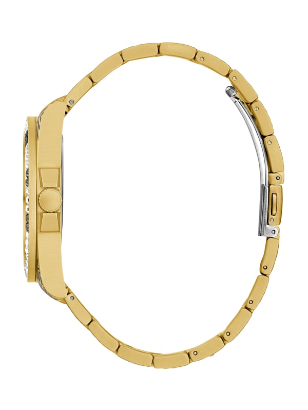 Printed Gold Tone Analog Watch GUESS