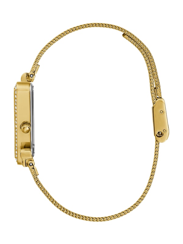 Guess gold mesh watch sale