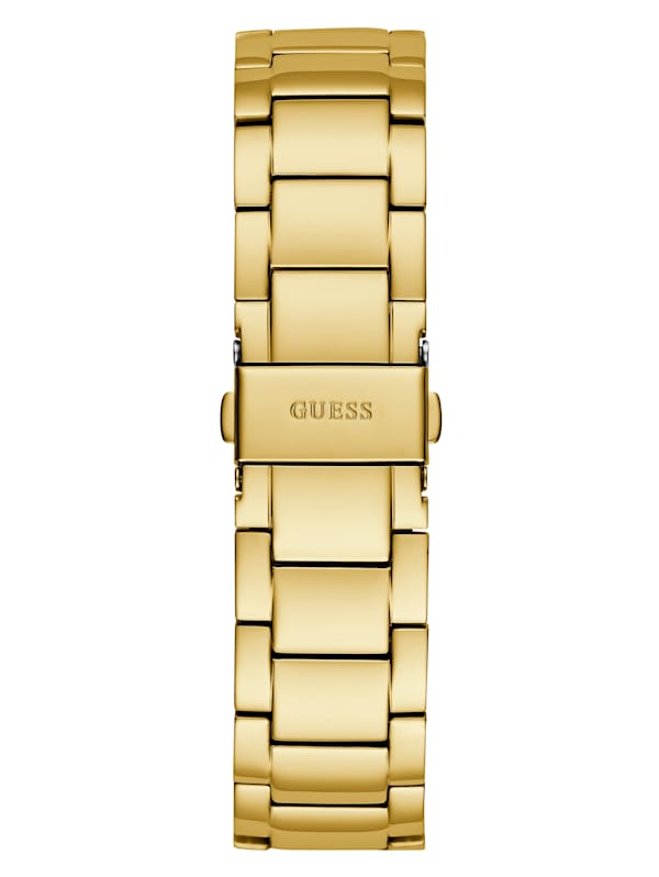 Baron Gold-Tone Chain Multifunctional Watch | GUESS | Quarzuhren