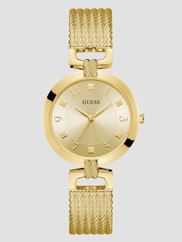 Brooke Gold Tone Analog Watch GUESS Factory