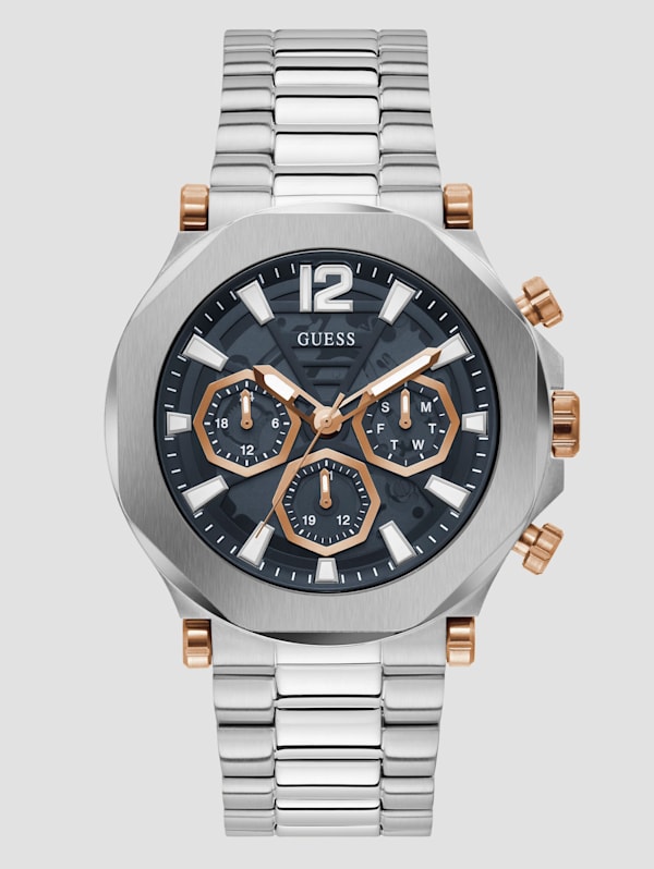 Guess watch 2024 silver mens