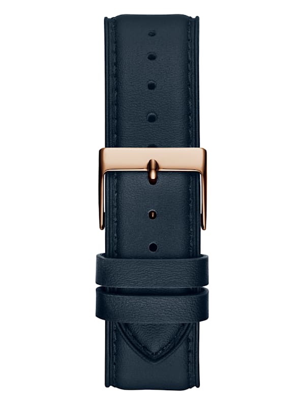 Guess men's blue cheap and rose gold watch