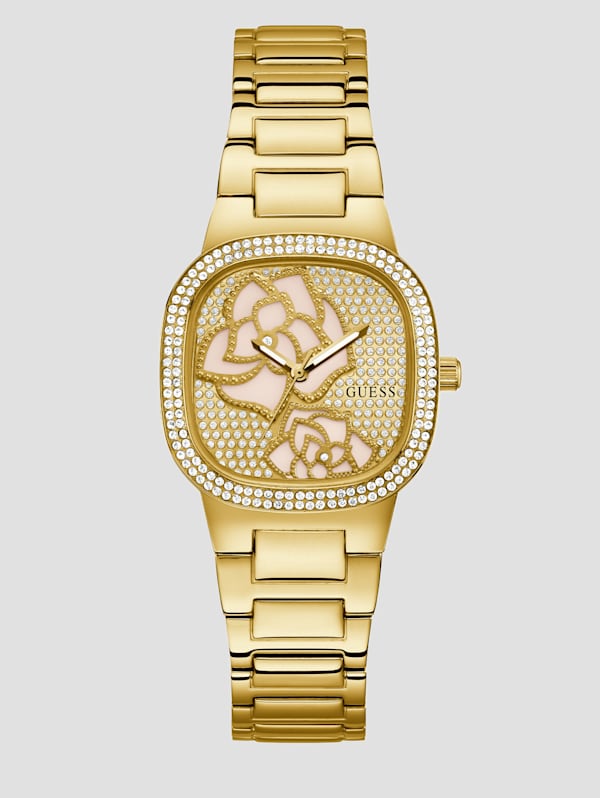 Guess watch clearance gold diamond