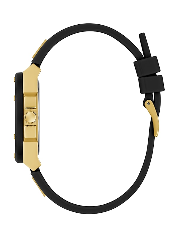 GUESS Ladies Black Silicone Strap Watch Model GW0555L2