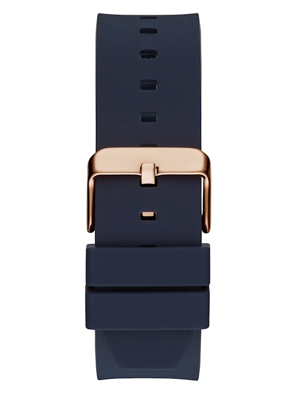 Guess watch 2025 blue rubber strap
