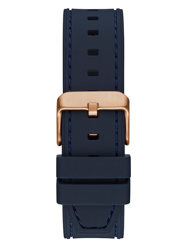 Navy blue and rose gold watch new arrivals