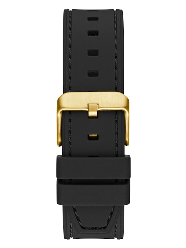 Gold Tone Translucent Dial Multifunction Watch GUESS