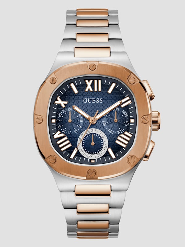 GUESS Mens 2 Tone Multi function Watch