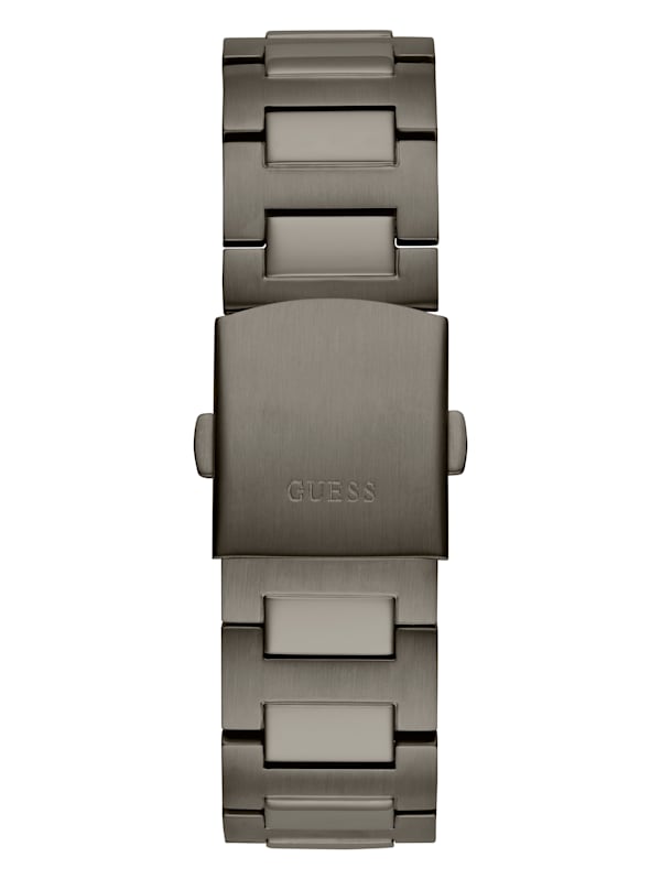 Dark Silver Tone and Blue Multifunction Watch GUESS Canada