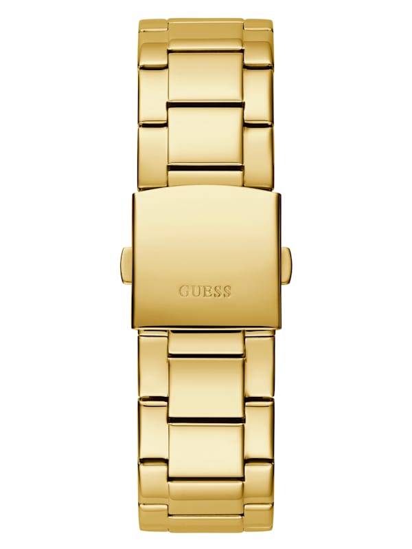 GUESS Crescent Diamond Analog Watch Gold One Size
