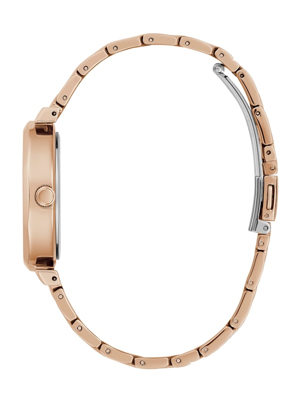 Rose Gold Tone Glitter Analog Watch GUESS Canada