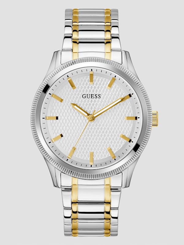 Multi Tone and White Analog Watch