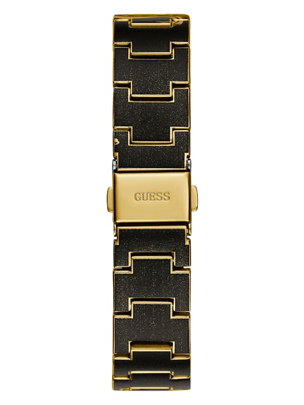 Printed Gold-Tone Multifunction Watch | GUESS