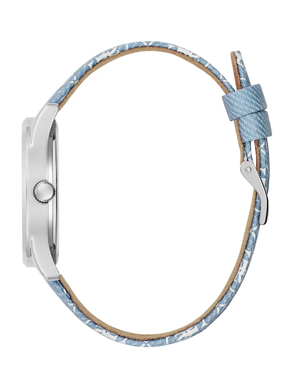 Guess watch new arrivals denim strap