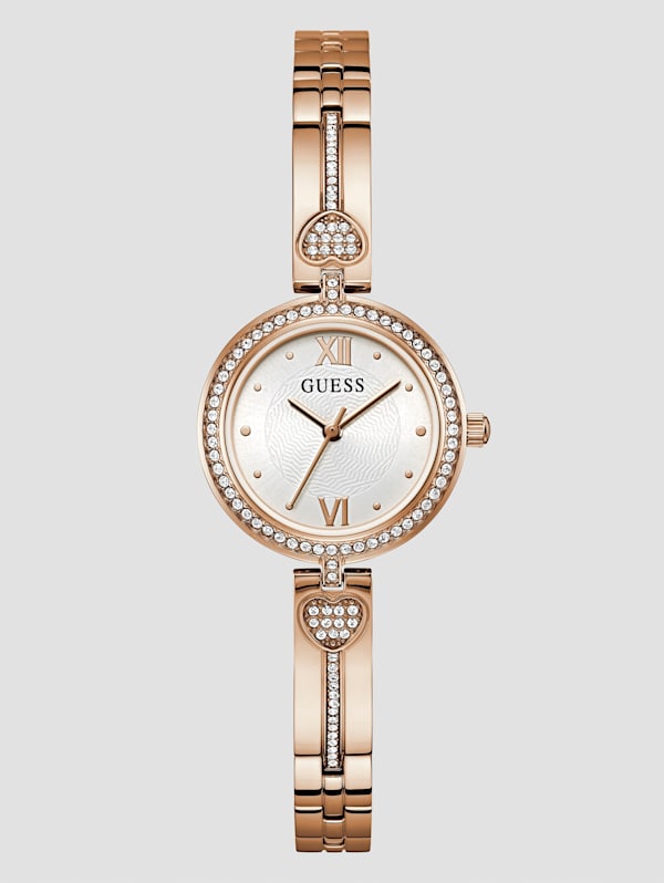 Guess watch women's rose gold tone discount