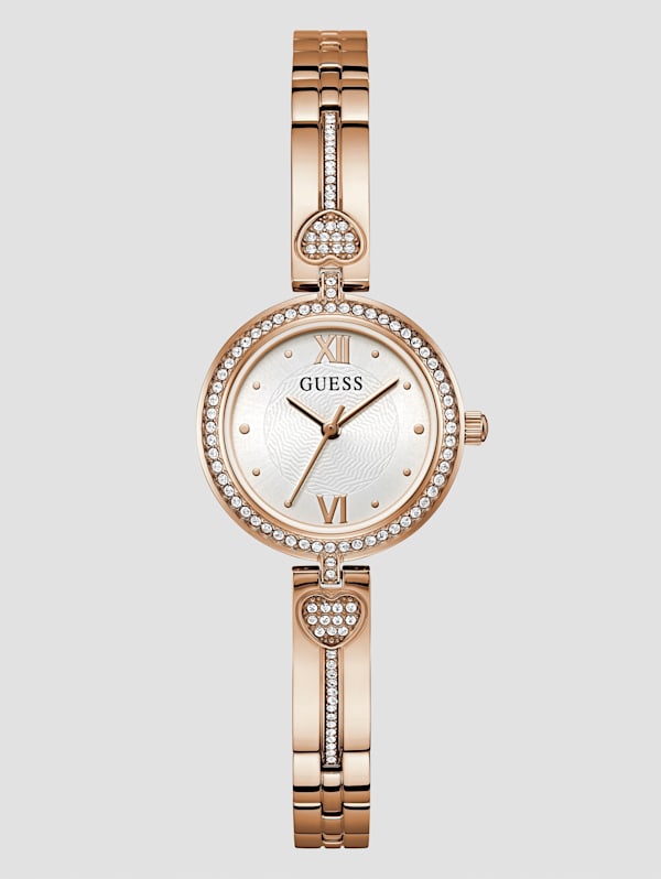 Guess watch women's 2025 rose gold tone