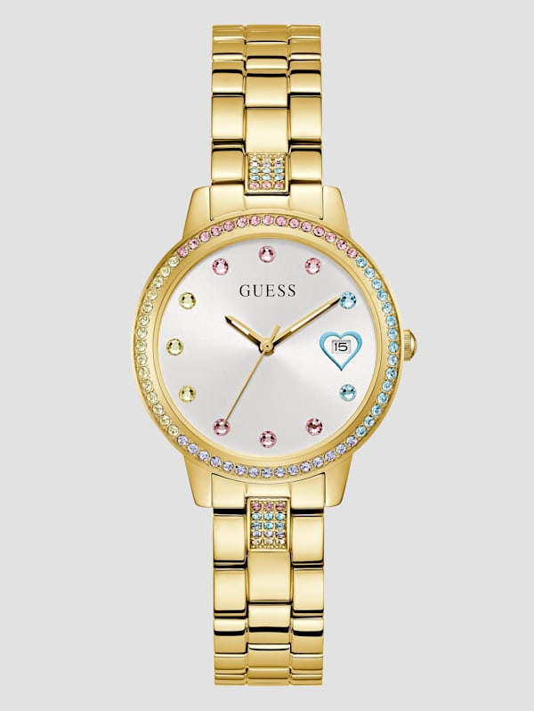 Gold Tone Analog Watch