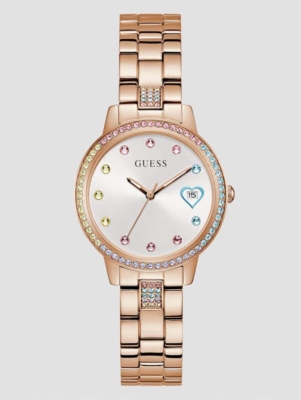 Rose Gold Tone Analog Watch GUESS Canada