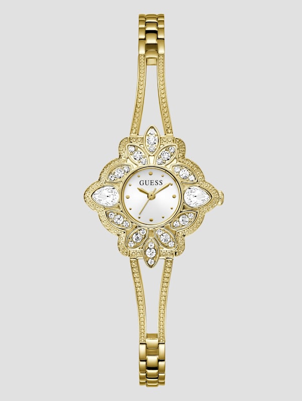 Montre analogique en cristal en ton or GUESS Canada
