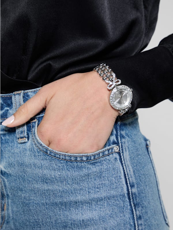 Silver-Tone Analog Watch