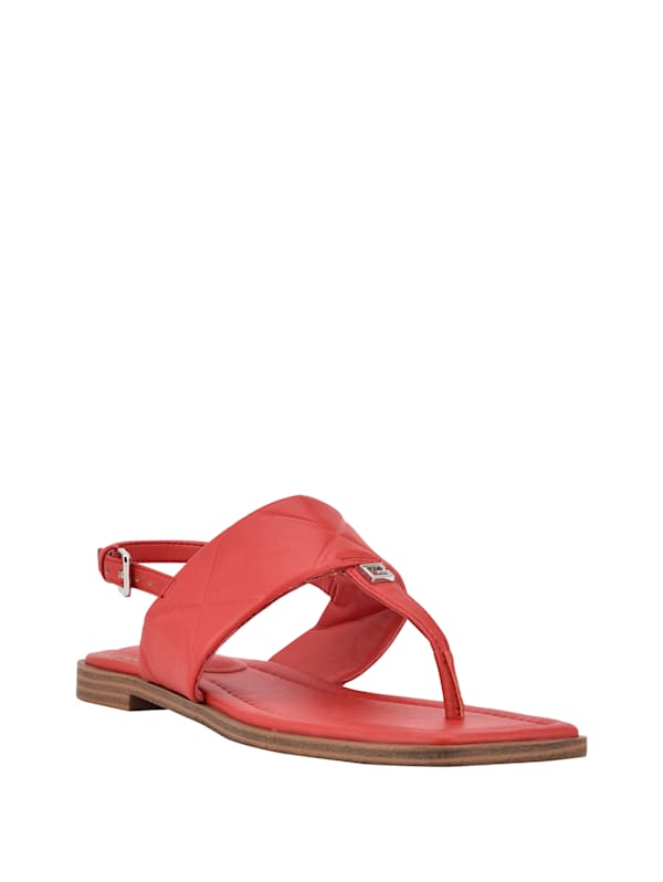 Quilted strap sandals top