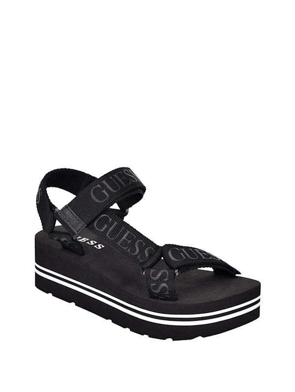 Guess sandals platform deals