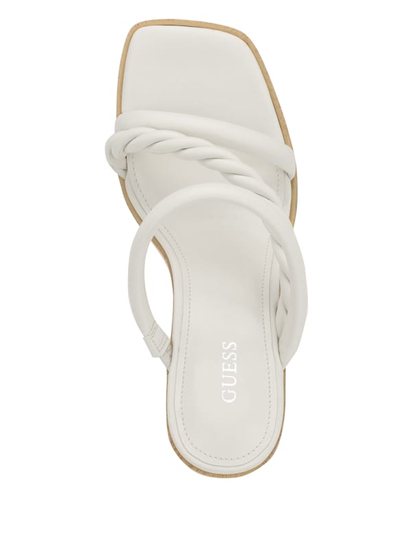 Guess white sandals shop