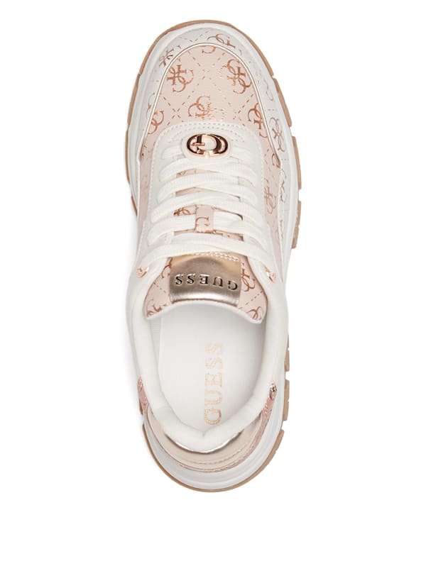 Berrett Metallic Quattro G Jogger Sneakers GUESS