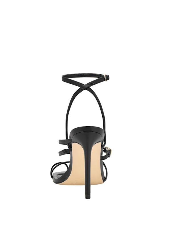 Guess black strappy heels 2025