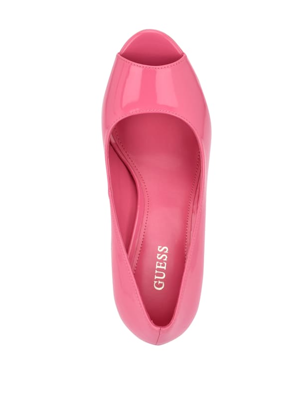 Cacei Peep Toe Stiletto Heels GUESS