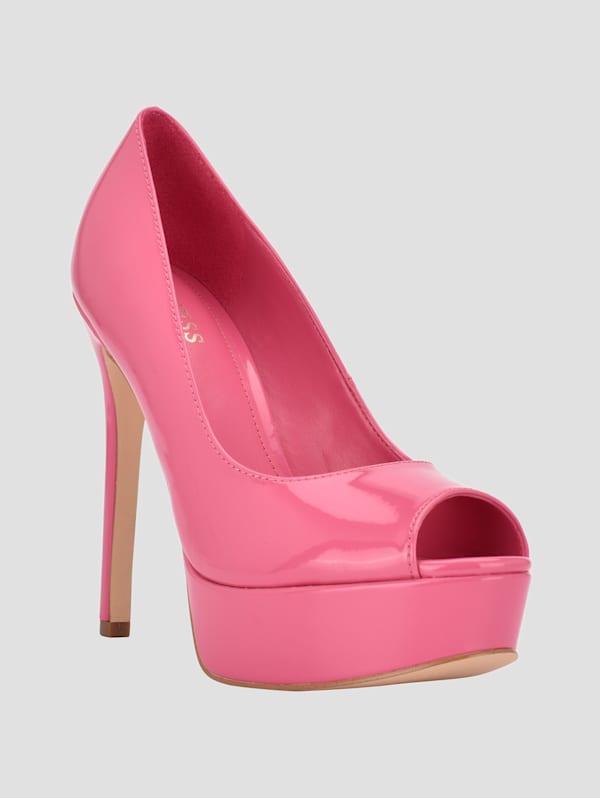 Cacei Peep Toe Stiletto Heels GUESS