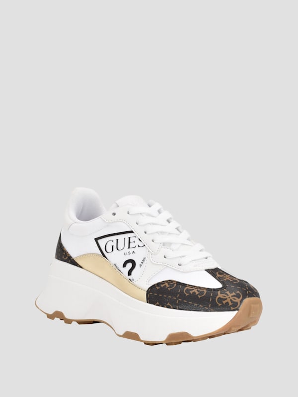 Calebb Logo Print Sneakers GUESS