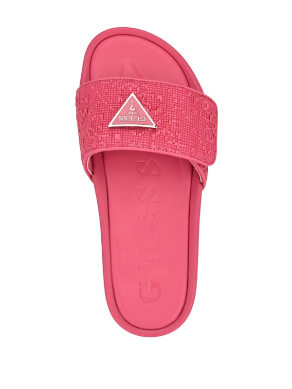 Pink guess slides deals