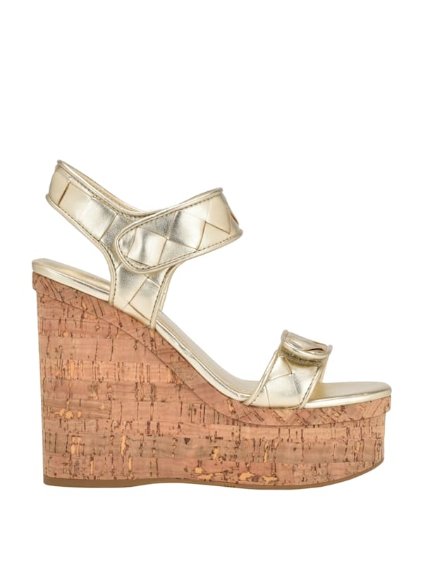 Next gold wedge sandals top
