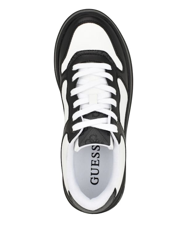Cleva Contrasting Low-Top Sneakers | GUESS