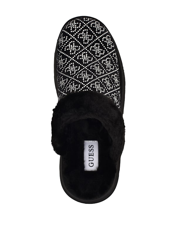 Danikas Rhinestone Quattro G Slides GUESS