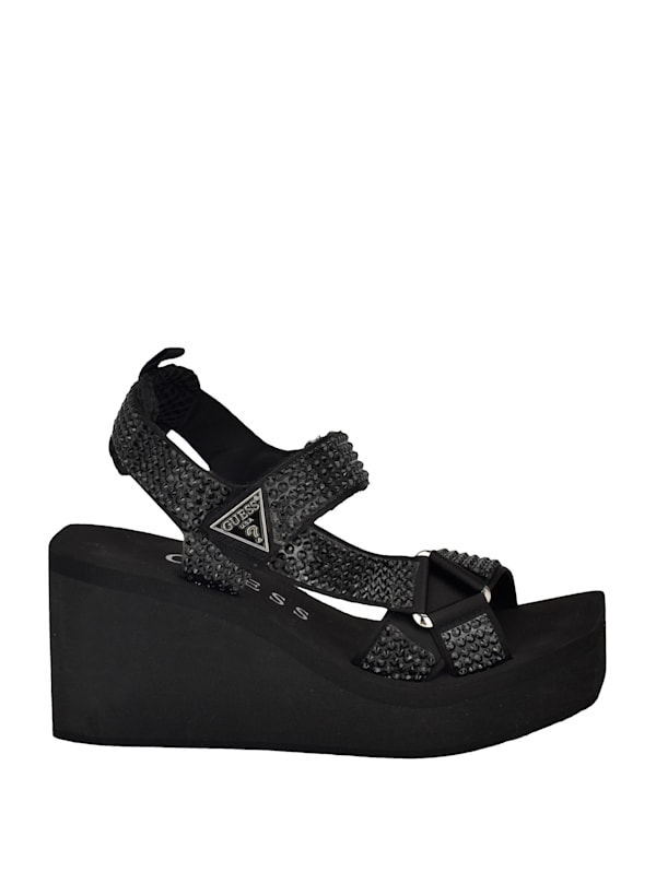 Dawsin Rhinestone Wedges GUESS