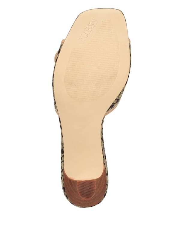 Dista Buckled Logo Kitten Heels GUESS