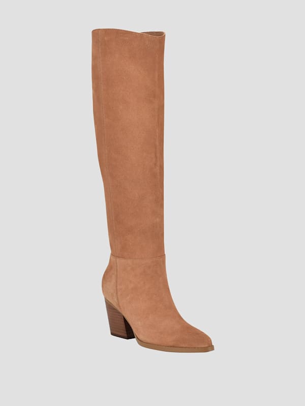 Dolita Suede Knee-High Boots | GUESS Canada